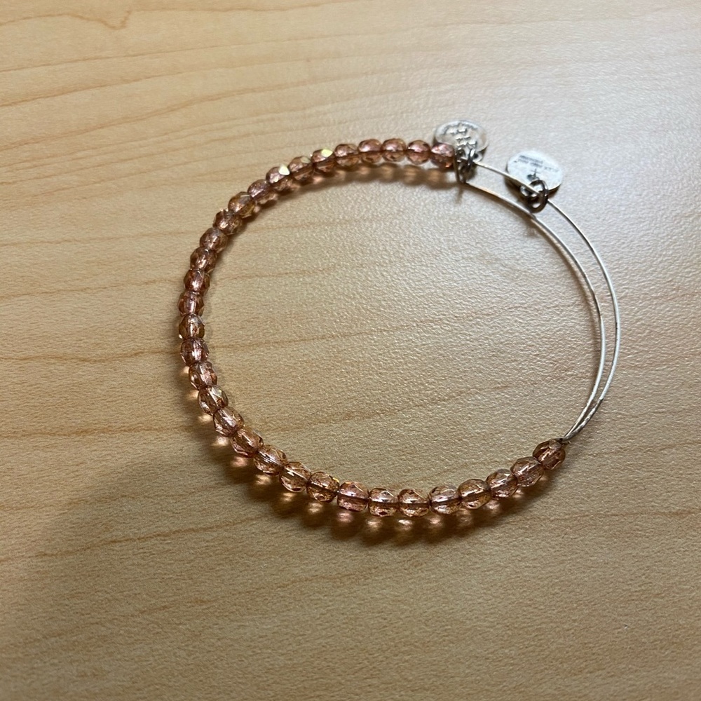 Alex &. Ani rose beaded bangle